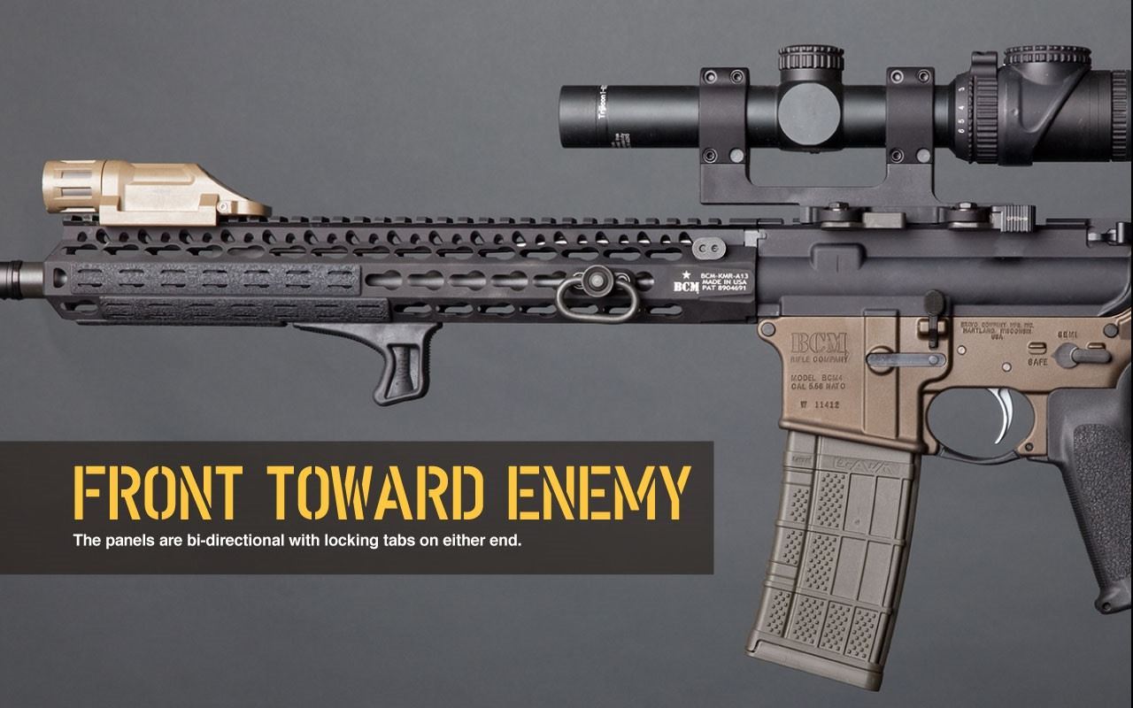 Top Pack Defense. BCMGUNFIGHTER™ KeyMod Rail Panel Kit, 5.5-inch (5 pack)