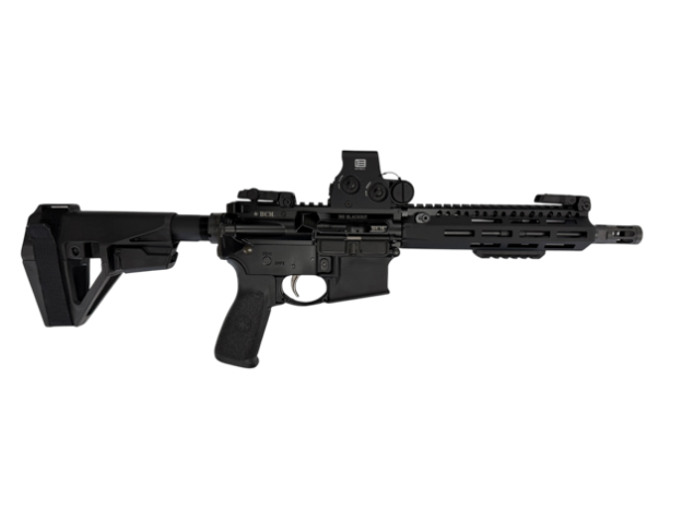 Picture of Pre-Owned BCM Recce-9 300 Blackout W/ EOTECH XPS2-300 & Magpul MBUS Flip Ups