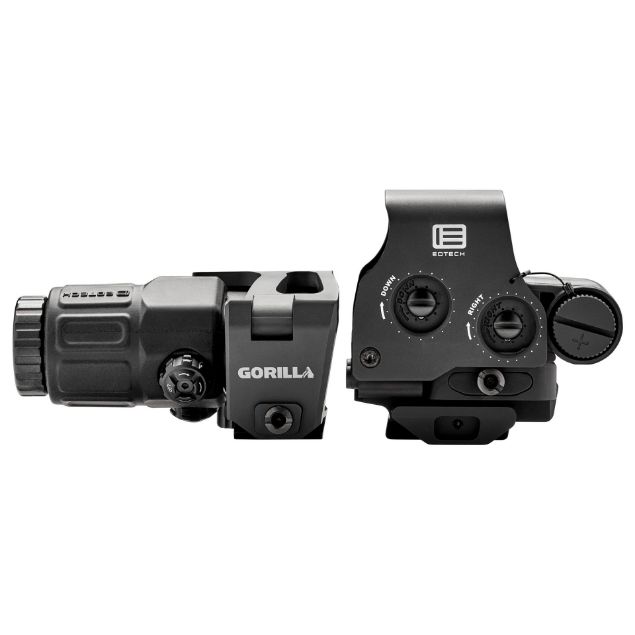 Picture of Eotech HWS EXPS3-0 Sight and Magnifier 68MOA Ring & 1MOA Red Dot G33 Magnifier with Gorilla Switch to Center Mount