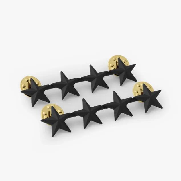 Picture of 4 Stars, 2 Posts and Clutch Backs, Pairs 5/8"