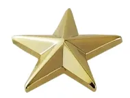 Picture of 1 Star, 1 Post and Clutch Back, Pairs 1/2"