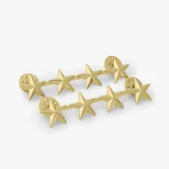 Picture of 4 Stars, 2 Posts and Clutch Backs, Pairs 1"