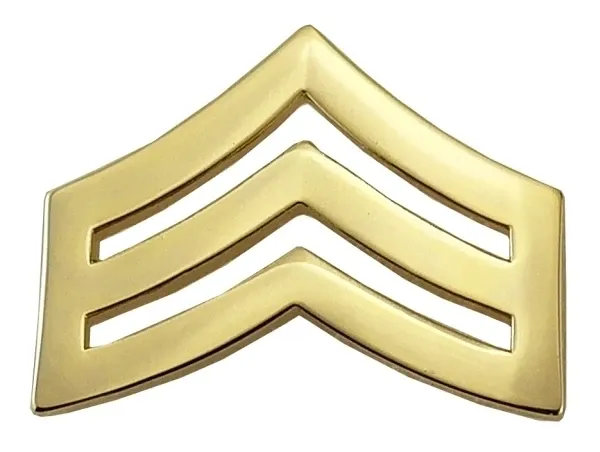 Picture of SGT Chevron, 2 Posts and Clutch, Pairs Regular Wide 1"
