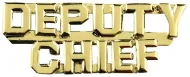 Picture of Deputy Chief (2 Rows) Die Struck Letters, 2 Post and Clutch Back, Pairs, 1/4" High