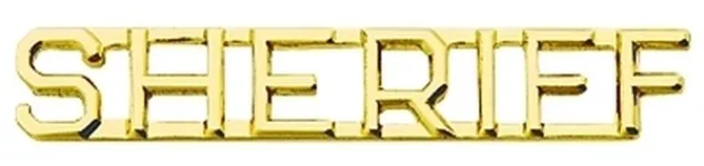 Picture of Sheriff Die Struck Letters, 2 Posts and CLutch Backs, Pairs, 1/4 High